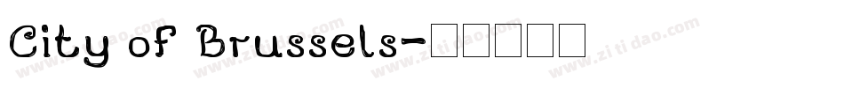 City of Brussels字体转换